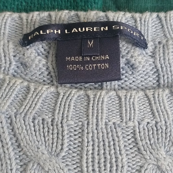 Ralph Lauren Powder Blue Pullover Sweater Sz M - Picture 3 of 5
